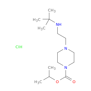 1-Piperazinecarboxylicacid, 4-[2-[(1,1-dimethylethyl)amino]ethyl]-, 1-methylethyl ester,hydrochloride (1:1)