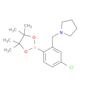 4-Chloro-2-(pyrrolidinomethyl)phenylboronic acid, pinacol ester