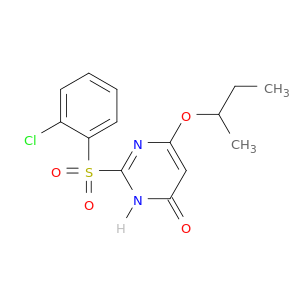 4(3H)-Pyrimidinone,2-[(2-chlorophenyl)sulfonyl]-6-(1-methylpropoxy)-