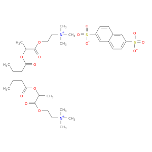 2-(2-butanoyloxypropanoyloxy)ethyl-trimethyl-azanium; naphthalene-2,6-disulfonate