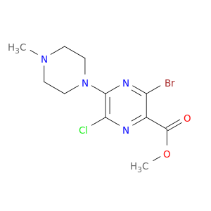 Methyl 3-bromo-6-chloro-5-(4-methylpiperazin-1-yl)pyrazine-2-carboxylate