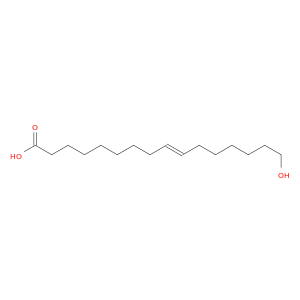 9-Hexadecenoic acid, 16-hydroxy-, (E)-