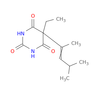 2,4,6(1H,3H,5H)-Pyrimidinetrione,5-(1,3-dimethyl-1-buten-1-yl)-5-ethyl-