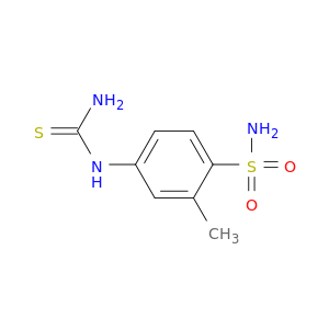 Benzenesulfonamide, 4-[(aminothioxomethyl)amino]-2-methyl-