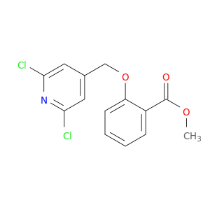 Benzoic acid, 2-[(2,6-dichloro-4-pyridinyl)methoxy]-, methyl ester
