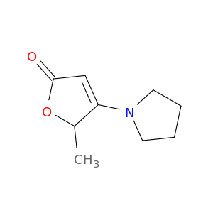 2(5H)-Furanone, 5-methyl-4-(1-pyrrolidinyl)-