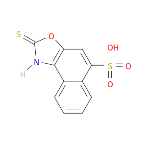 Naphth[1,2-d]oxazole-5-sulfonic acid, 1,2-dihydro-2-thioxo-