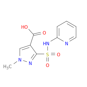 1H-Pyrazole-4-carboxylicacid, 1-methyl-3-[(2-pyridinylamino)sulfonyl]-