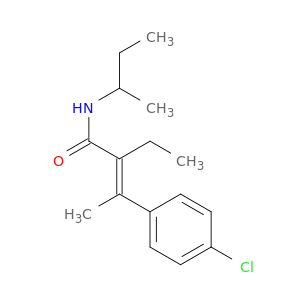 2-Butenamide, 3-(4-chlorophenyl)-2-ethyl-N-(1-methylpropyl)-, (E)-