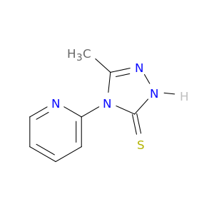 3H-1,2,4-Triazole-3-thione, 2,4-dihydro-5-methyl-4-(2-pyridinyl)-