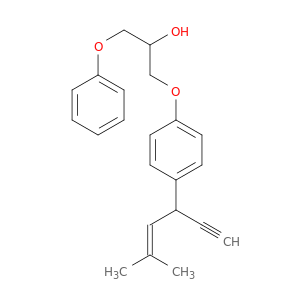 2-Propanol, 1-[4-(1-ethynyl-3-methyl-2-butenyl)phenoxy]-3-phenoxy-