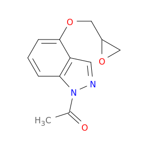 1H-Indazole, 1-acetyl-4-(oxiranylmethoxy)-