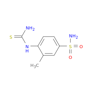 Benzenesulfonamide, 4-[(aminothioxomethyl)amino]-3-methyl-