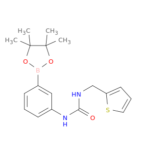 1-(3-(4,4,5,5-四甲基-1,3,2-二氧硼杂环戊烷-2-基)苯基)-3-(噻吩-2-基甲基)脲