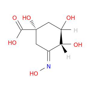 Cyclohexanecarboxylicacid, 1,3,4-trihydroxy-5-(hydroxyimino)-, (1S,3R,4R,5E)-