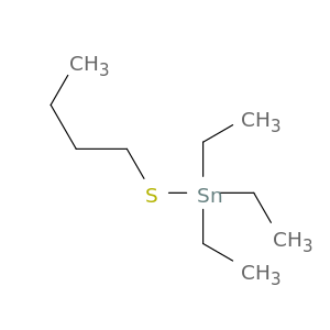 Stannane, (butylthio)triethyl-