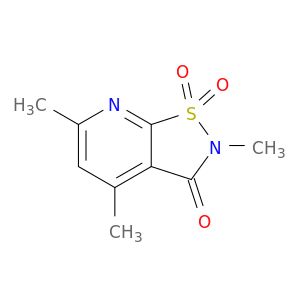 Isothiazolo[5,4-b]pyridin-3(2H)-one,2,4,6-trimethyl-, 1,1-dioxide