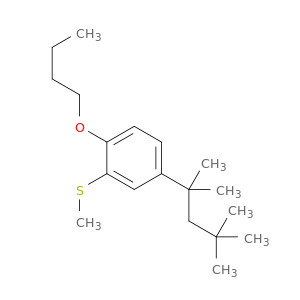 Benzene, 1-butoxy-2-(methylthio)-4-(1,1,3,3-tetramethylbutyl)-