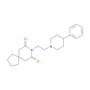 8-Azaspiro[4.5]decane-7,9-dione, 8-[2-(4-phenyl-1-piperidinyl)ethyl]-
