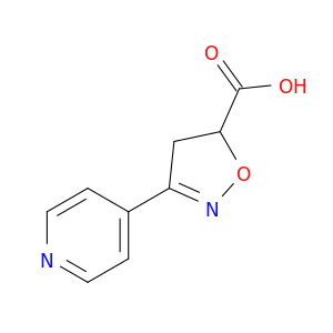 3-(Pyridin-4-yl)-4,5-dihydro-1,2-oxazole-5-carboxylic Acid