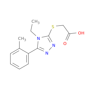 2-{[4-乙基-5-(2-甲基苯基)-4H-1,2,4-三唑-3-基]硫烷基}乙酸