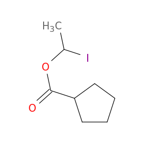 Cyclopentanecarboxylic acid, 1-iodoethyl ester