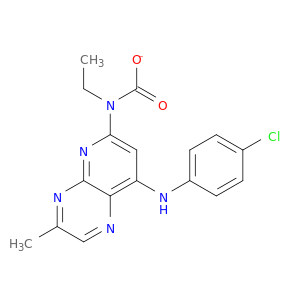Carbamic acid,[8-[(4-chlorophenyl)amino]-3-methylpyrido[2,3-b]pyrazin-6-yl]-, ethyl ester(9CI)