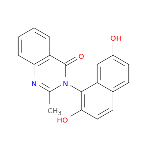 4(3H)-Quinazolinone, 3-(2,7-dihydroxy-1-naphthalenyl)-2-methyl-