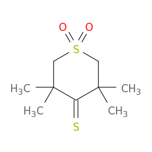 4H-Thiopyran-4-thione, tetrahydro-3,3,5,5-tetramethyl-, 1,1-dioxide