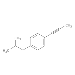 Benzene, 1-(2-methylpropyl)-4-(1-propynyl)-
