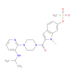 Methanone,[4-[3-[(1-methylethyl)amino]-2-pyridinyl]-1-piperazinyl][6-[(methylsulfonyl)oxy]-1H-indol-2-yl]-