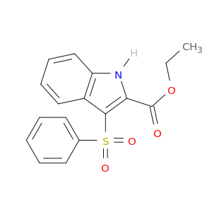 1H-Indole-2-carboxylic acid, 3-(phenylsulfonyl)-, ethyl ester