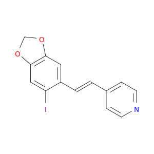 Pyridine, 4-[(1E)-2-(6-iodo-1,3-benzodioxol-5-yl)ethenyl]-