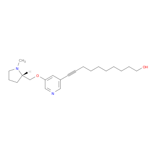 9-Decyn-1-ol, 10-[5-[[(2S)-1-methyl-2-pyrrolidinyl]methoxy]-3-pyridinyl]-