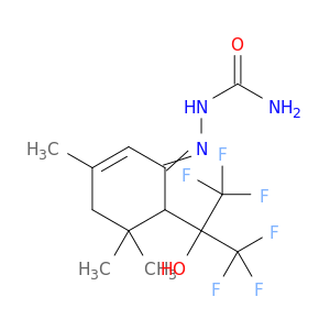 Hydrazinecarboxamide,2-[3,5,5-trimethyl-6-[2,2,2-trifluoro-1-hydroxy-1-(trifluoromethyl)ethyl]-2-cyclohexen-1-ylidene]-