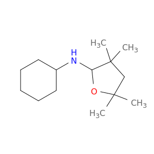 2-Furanamine, N-cyclohexyltetrahydro-3,3,5,5-tetramethyl-