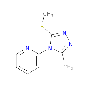 Pyridine, 2-[3-methyl-5-(methylthio)-4H-1,2,4-triazol-4-yl]-