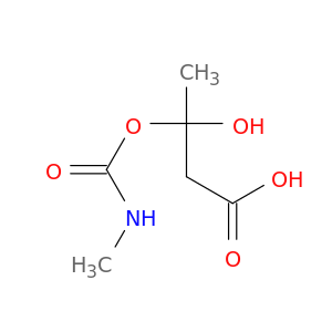 Butanoic acid, 3-hydroxy-3-[[(methylamino)carbonyl]oxy]-