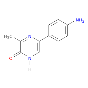 2(1H)-Pyrazinone, 5-(4-aminophenyl)-3-methyl-