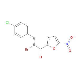 2-Propen-1-one, 2-bromo-3-(4-chlorophenyl)-1-(5-nitro-2-furanyl)-