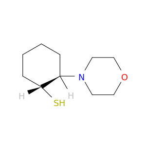 Cyclohexanethiol, 2-(4-morpholinyl)-, trans-