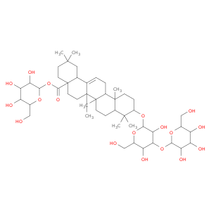 [3,4,5-trihydroxy-6-(hydroxymethyl)oxan-2-yl] 10-[3,5-dihydroxy-6-(hydroxymethyl)-4-[3,4,5-trihydroxy-6-(hydroxymethyl)oxan-2-yl]oxy-oxan-2-yl]oxy-2,2,6a,6b,9,9,12a-heptamethyl-1,3,4,5,6,6a,7,8,8a,10,11,12,13,14b-tetradecahydropicene-4a-carboxylate