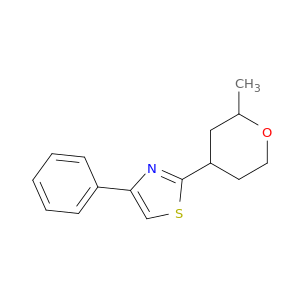 Thiazole, 4-phenyl-2-(tetrahydro-2-methyl-2H-pyran-4-yl)-