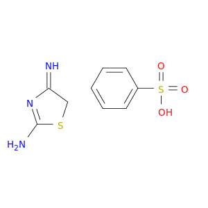 2-Thiazolamine, 4,5-dihydro-4-imino-, monobenzenesulfonate