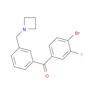 3'-AZETIDIN-1-YLMETHYL-4-BROMO-3-FLUOROBENZOPHENONE