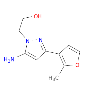 2-[5-amino-3-(2-methylfuran-3-yl)-1H-pyrazol-1-yl]ethan-1-ol