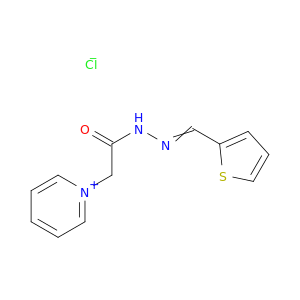 Pyridinium, 1-[2-oxo-2-[(2-thienylmethylene)hydrazino]ethyl]-, chloride