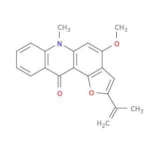 Furo[2,3-a]acridin-11(6H)-one, 4-methoxy-6-methyl-2-(1-methylethenyl)-