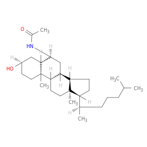 Acetamide, N-[(3a,5a,6a)-3-hydroxycholestan-6-yl]-