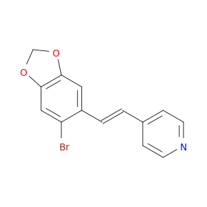 Pyridine, 4-[(1E)-2-(6-bromo-1,3-benzodioxol-5-yl)ethenyl]-